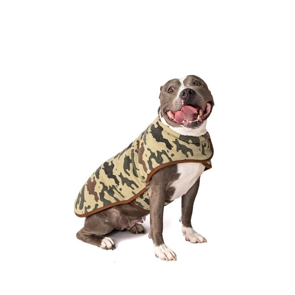 Chilly Dog Camouflage Wool Dog Blanket Winter Coat Sizes XS-XXL - Picture 1 of 3